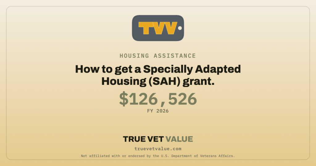 How to get a Specially Adapted Housing (SAH) grant — True Vet Value
